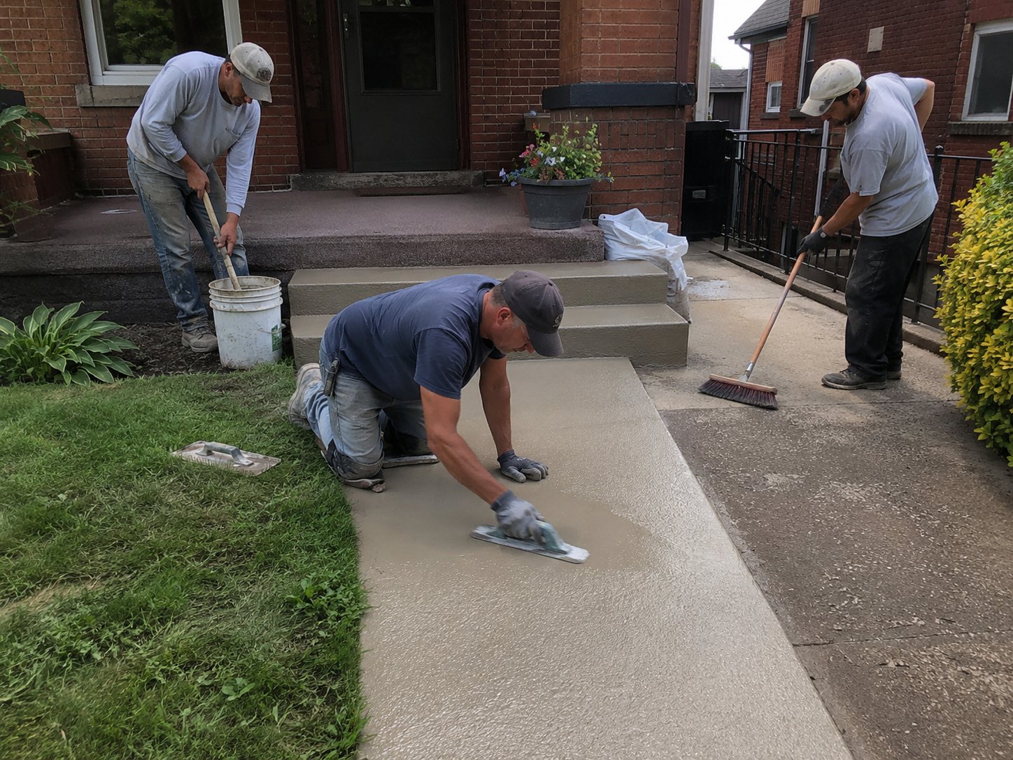 Concrete resurfacing team in Pittsburgh