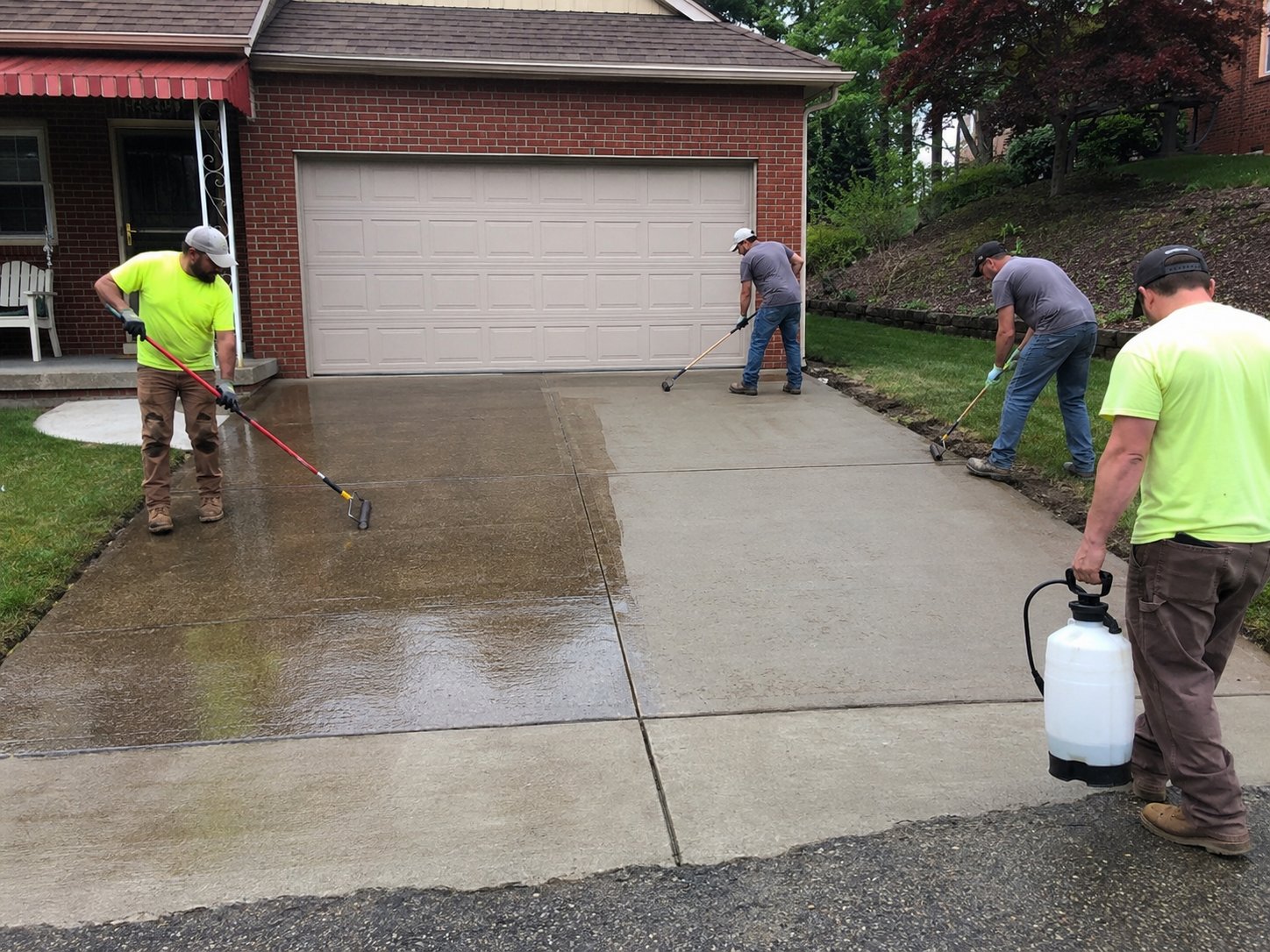 Protect concrete driveway from snow and salt hero